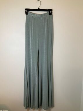 Blanc Sage Green Wide Leg Palazzo Pants Size Small